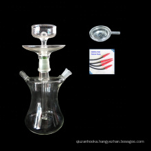 foam package transparent mini small portable glass hookah shishia